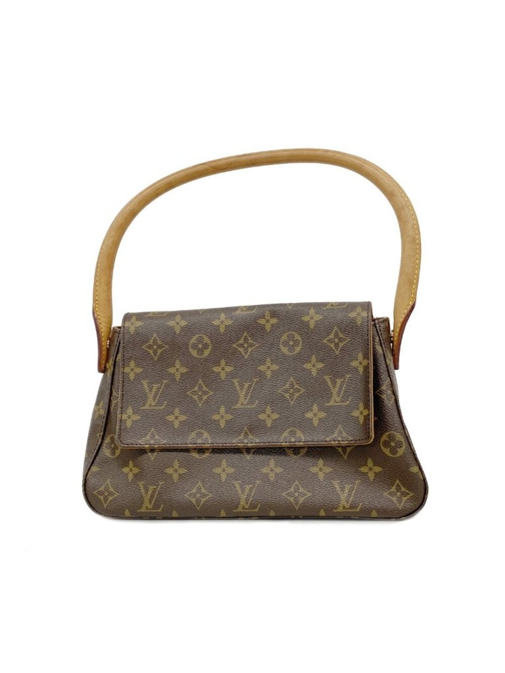 Louis Vuitton Shoulder Bag Monogram Mini Looping Brown